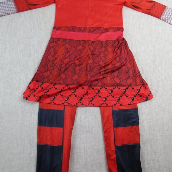Disney Descendants 4: The Rise of Red Costume Kids large Red Navy Heart Detail - Picture 2 of 15